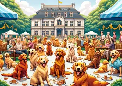 Golden Retrievers Flock to Guisachan House for 155th Anniversary