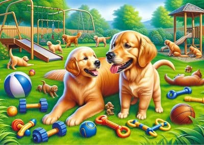 Balancing Energy: Golden Retriever Puppies Vs. Adults