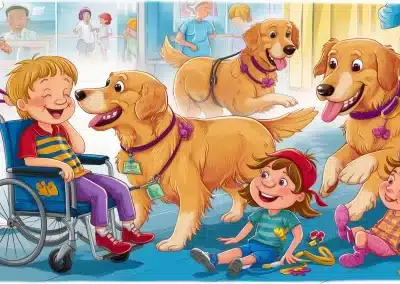 Golden Retriever Therapy Dogs in Unlikely Places: Heartwarming Stories and Benefits